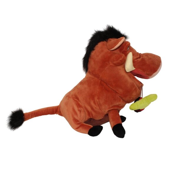 Disney Parks Resort The Lion King Pumbaa Warthog Plush Stuffed Animal Bugs 16in - Picture 3 of 7